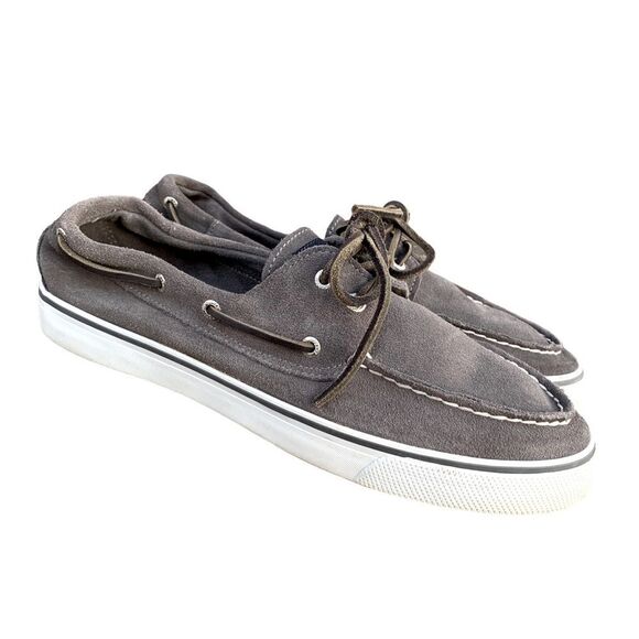Sperry Topsider Bahama II Canvas Grey Sneakers Shoes Women’s size 9.5 - Picture 1 of 12